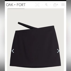 Oak + Fort mini cut-out skirt